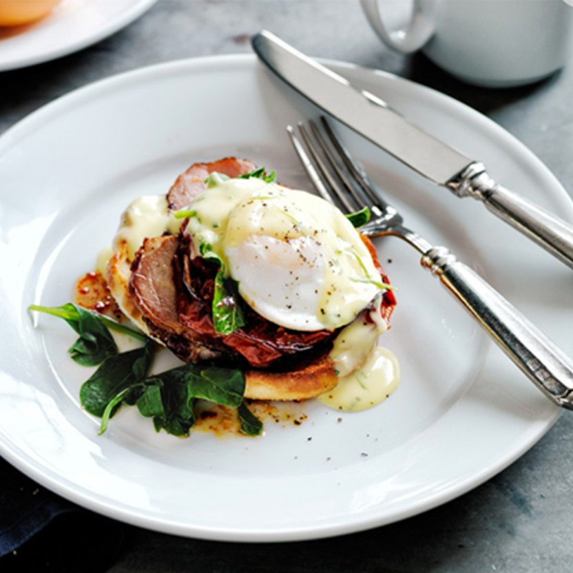 eggs benedict menu item